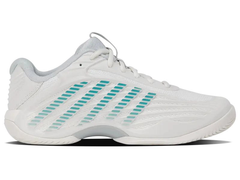 KSwiss Women's Tennis Shoes Hypercourt Express 3 - All Court - Blanc / Gray/Baltic