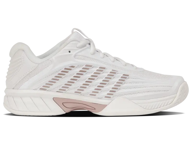 KSwiss Junior Tennis Shoes Hypercourt Express 3 - All Court - White/Rose/Violet Ice