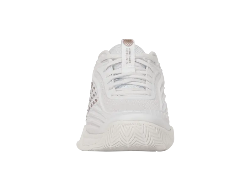 KSwiss Junior Tennis Shoes Hypercourt Express 3 - All Court - White/Rose/Violet Ice