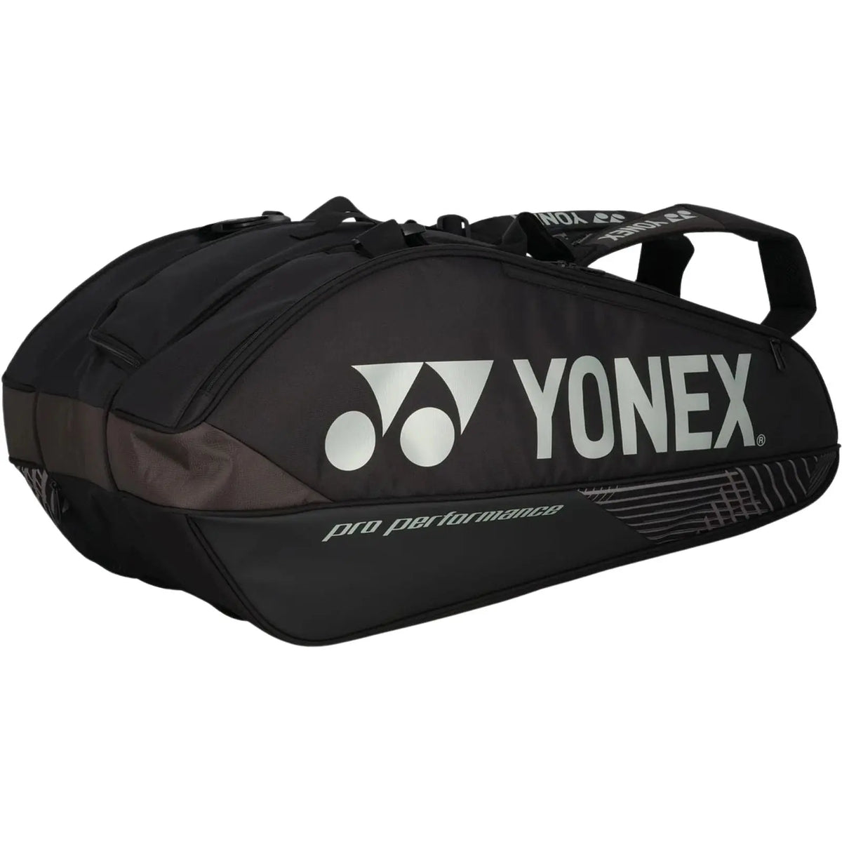 Yonex Pro Tennis Racquet Bag 9 Racquets-Black