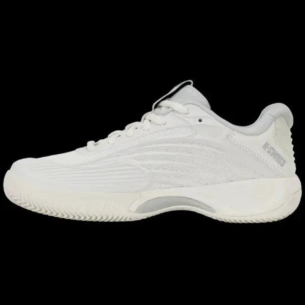 KSwiss Women's Tennis Shoes Hypercourt Express 3 - Clay Court - Blanc / Gray/Baltic