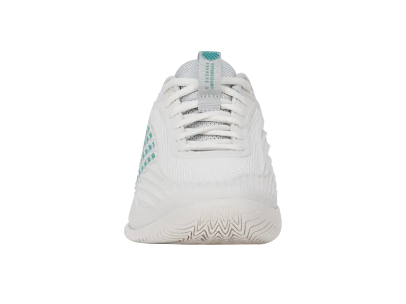 KSwiss Women's Tennis Shoes Hypercourt Express 3 - All Court - Blanc / Gray/Baltic