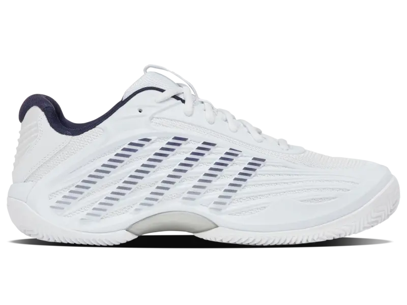KSwiss Men's Tennis Shoes Hypercourt Express 3 - Clay Court - White/Peacoat/Silver