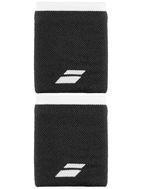 Babolat Logo Jumbo Wristband - Black - 2 Pack