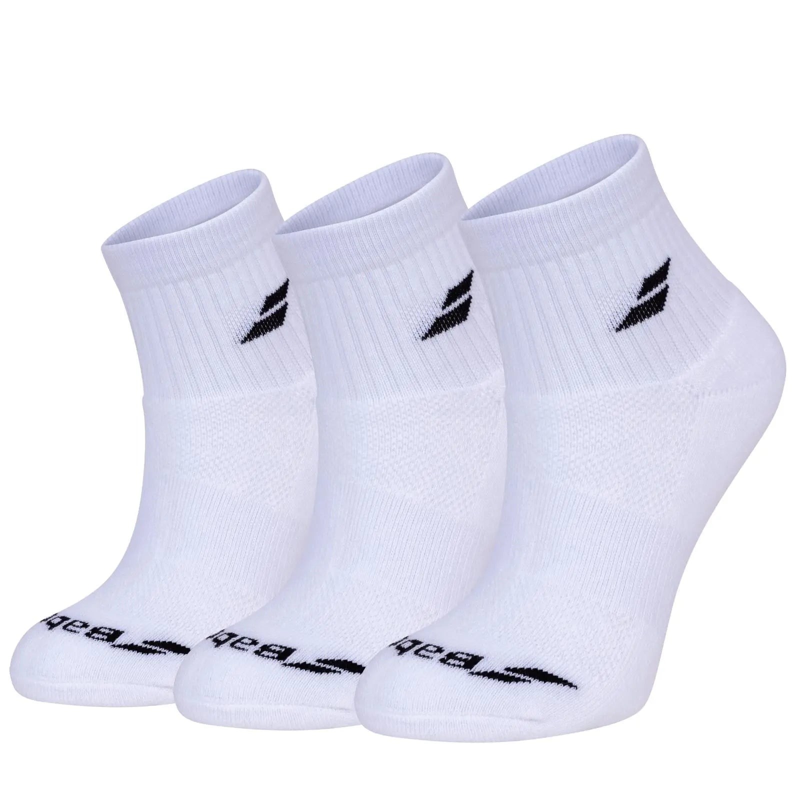 Babolat Quarter Socks 3 Pack - White