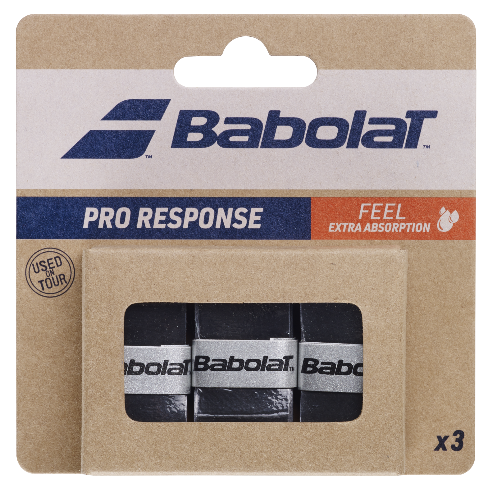 Babolat Tennis Overgrip PRO Response 3 Pack - Black