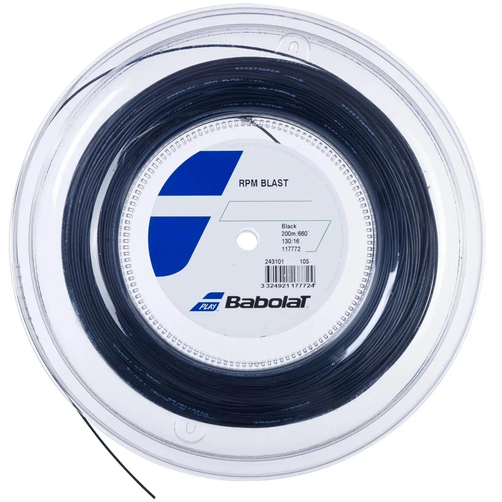 Babolat Tennis String RPM Blast 200M - 1.20 (18) - Black