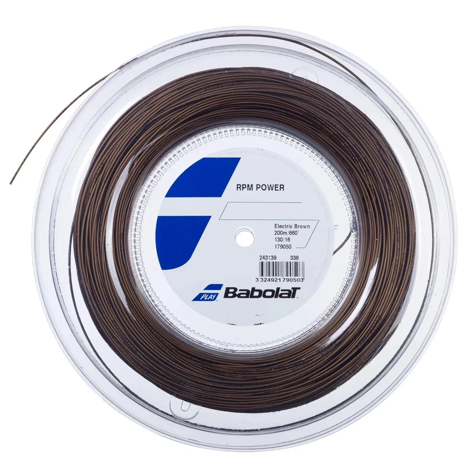 Babolat Tennis String RPM Power 200M - 1.25 (17) - Brown