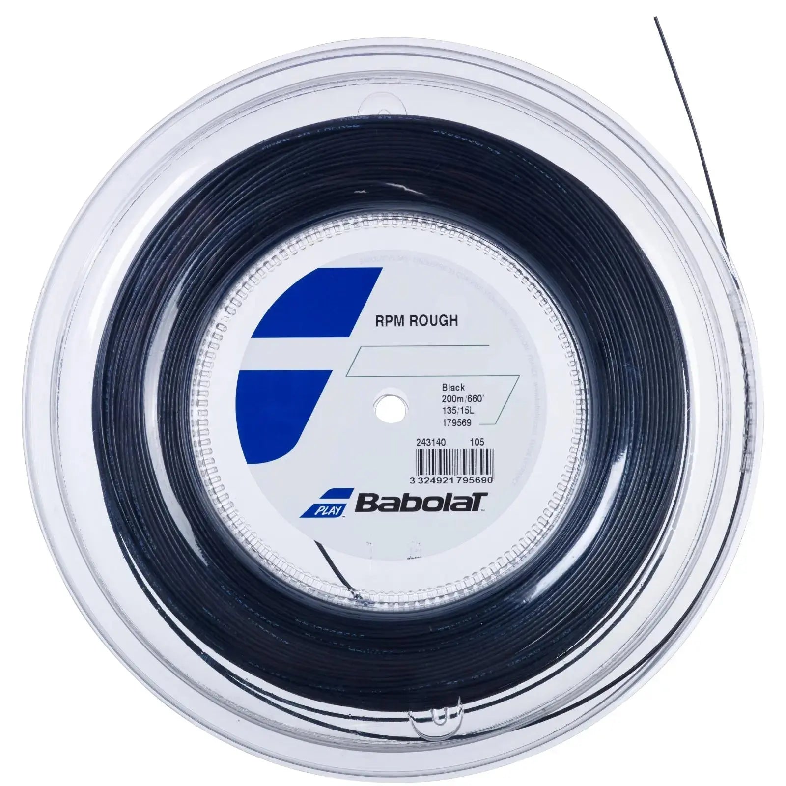 Babolat Tennis String RPM Rough 12M - 1.30 (16) - Black