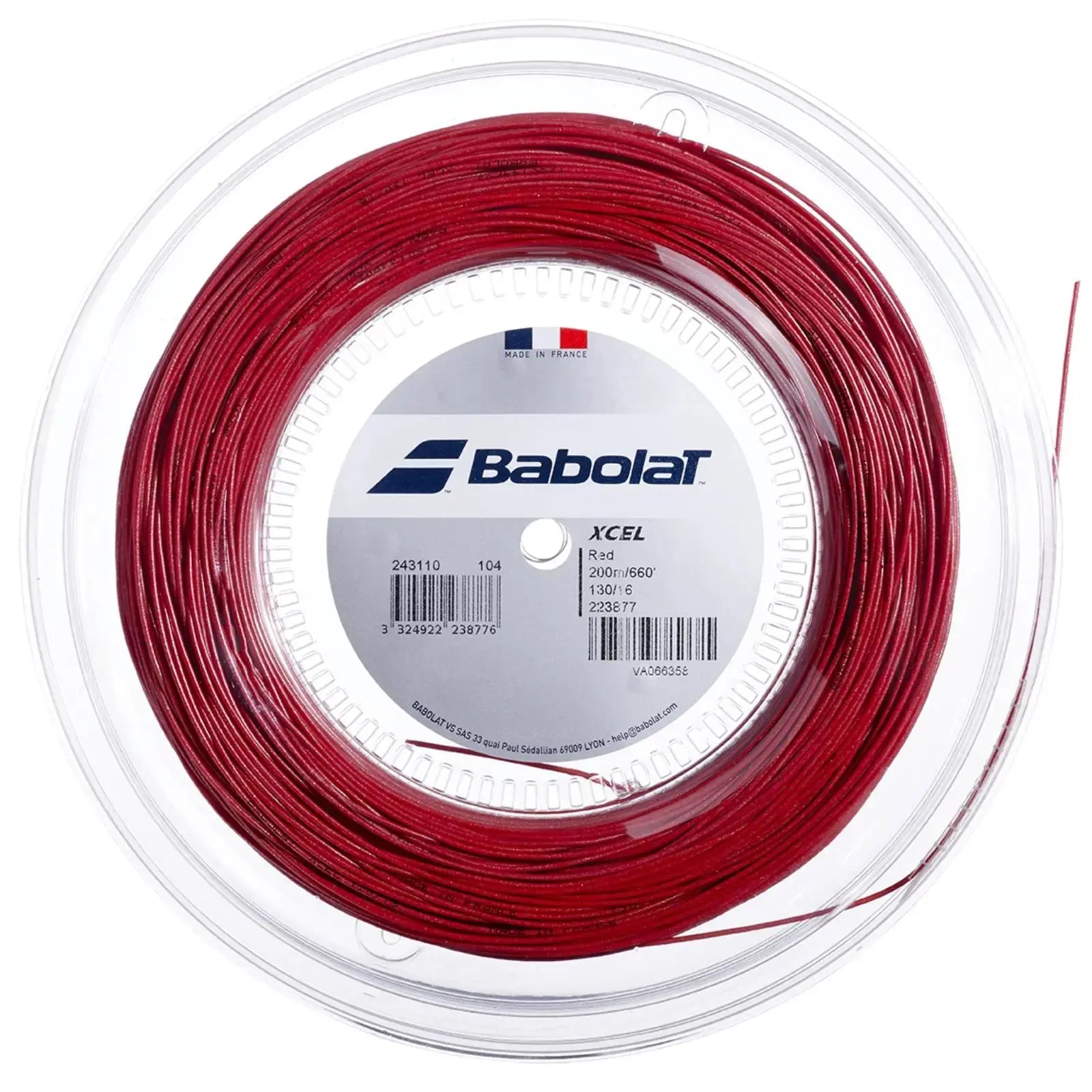 Babolat Tennis String XCEL 12M - 1.30 (16) - Red