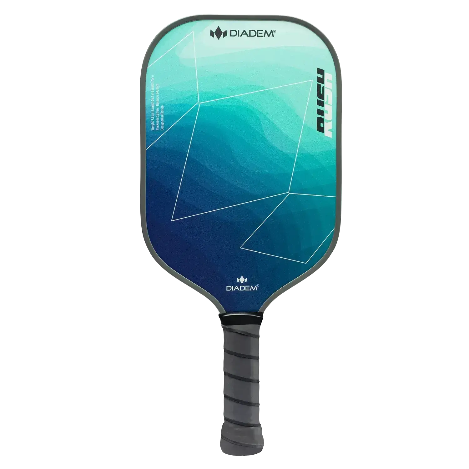 Diadem Pickleball Paddle Rush - Marine 16mm