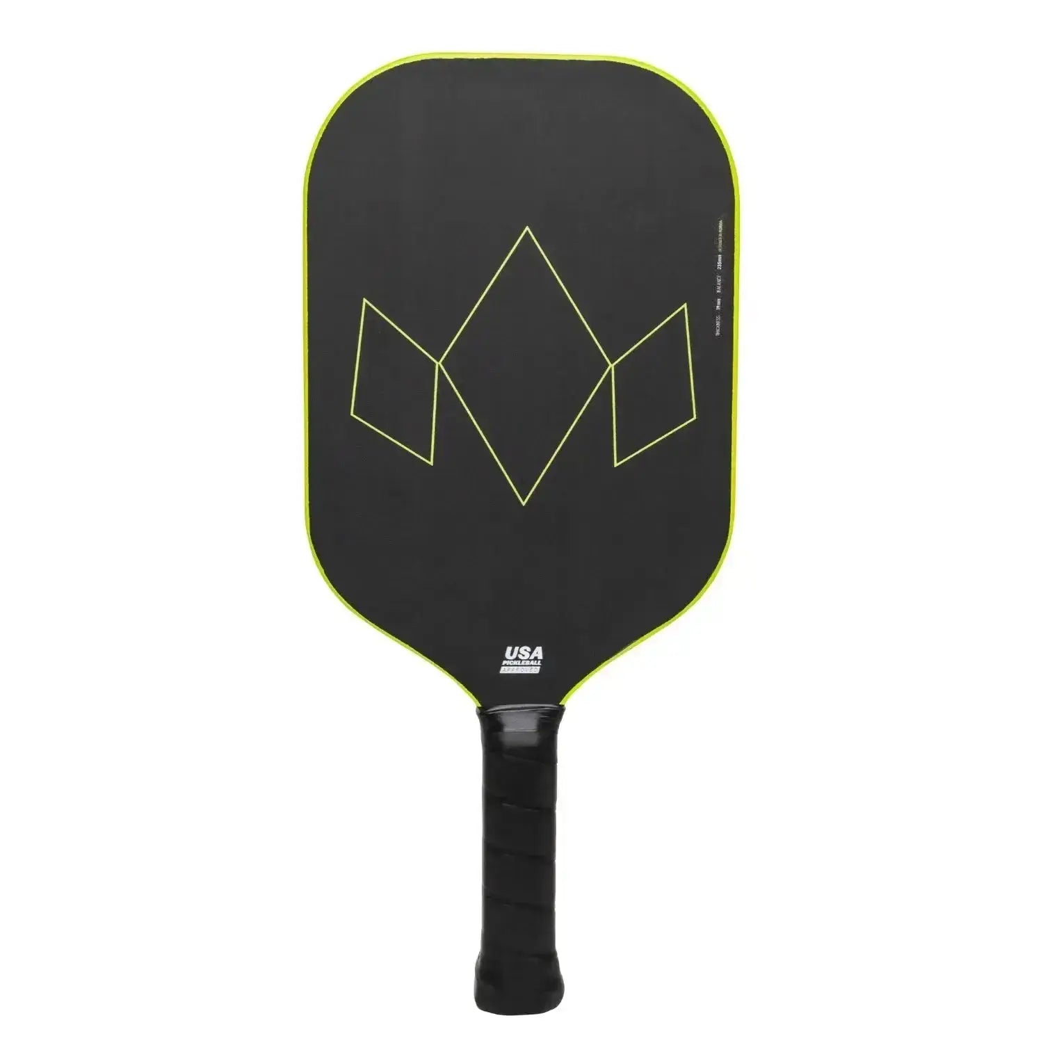 Diadem Pickleball Paddle Warrior V2 19mm - Yellow