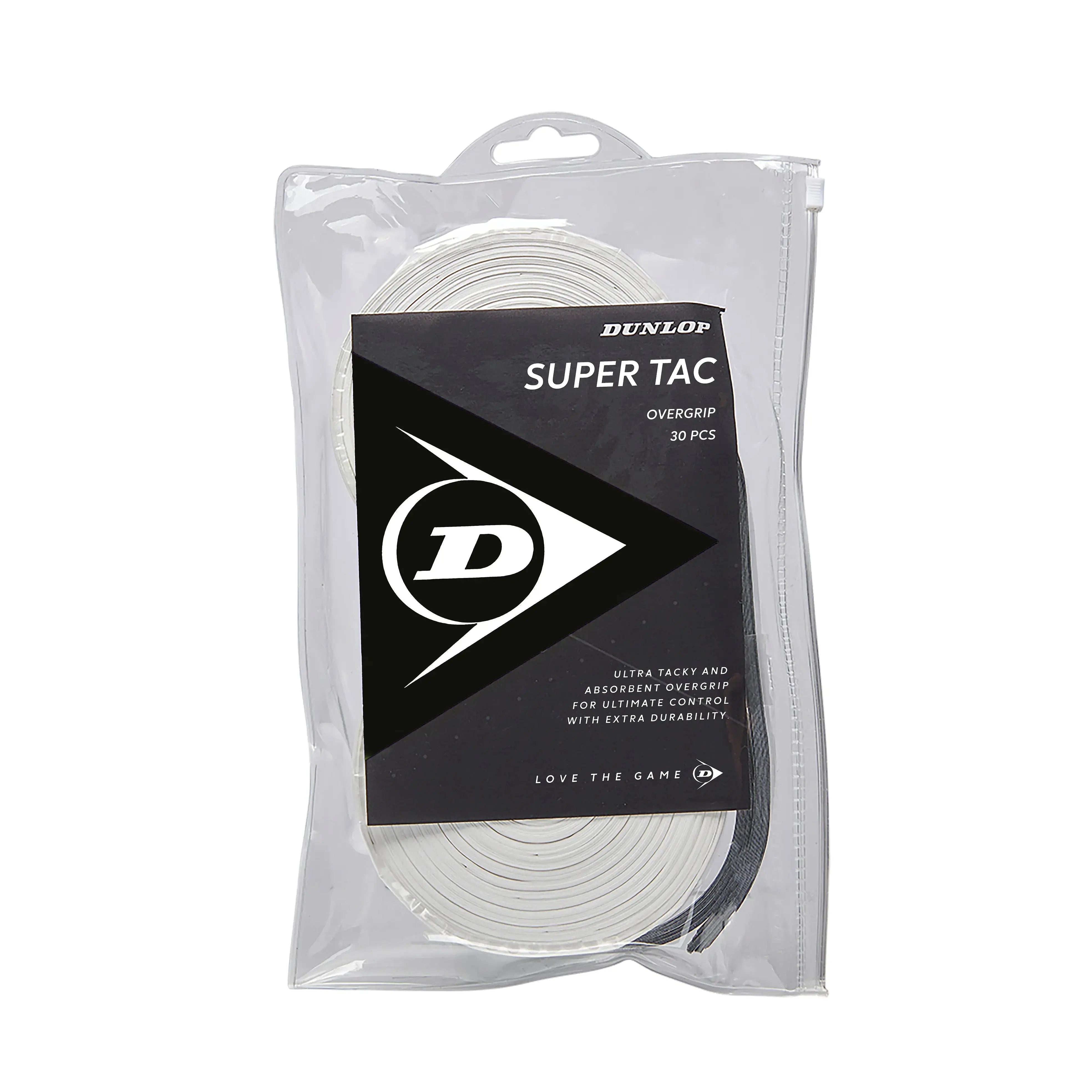Dunlop Over Grip Super-Tac White 30-Grip Reel (Made In Japan) - Tacky