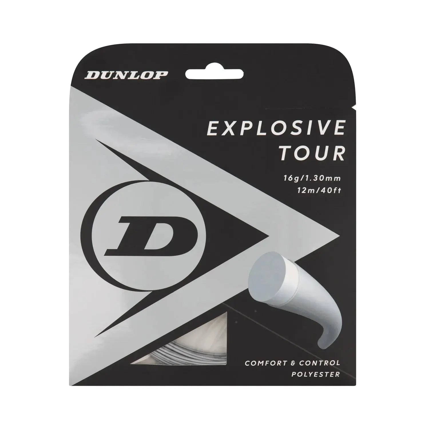 Dunlop Tennis String Explosive Tour 16G Set Silver - Polyester - Round