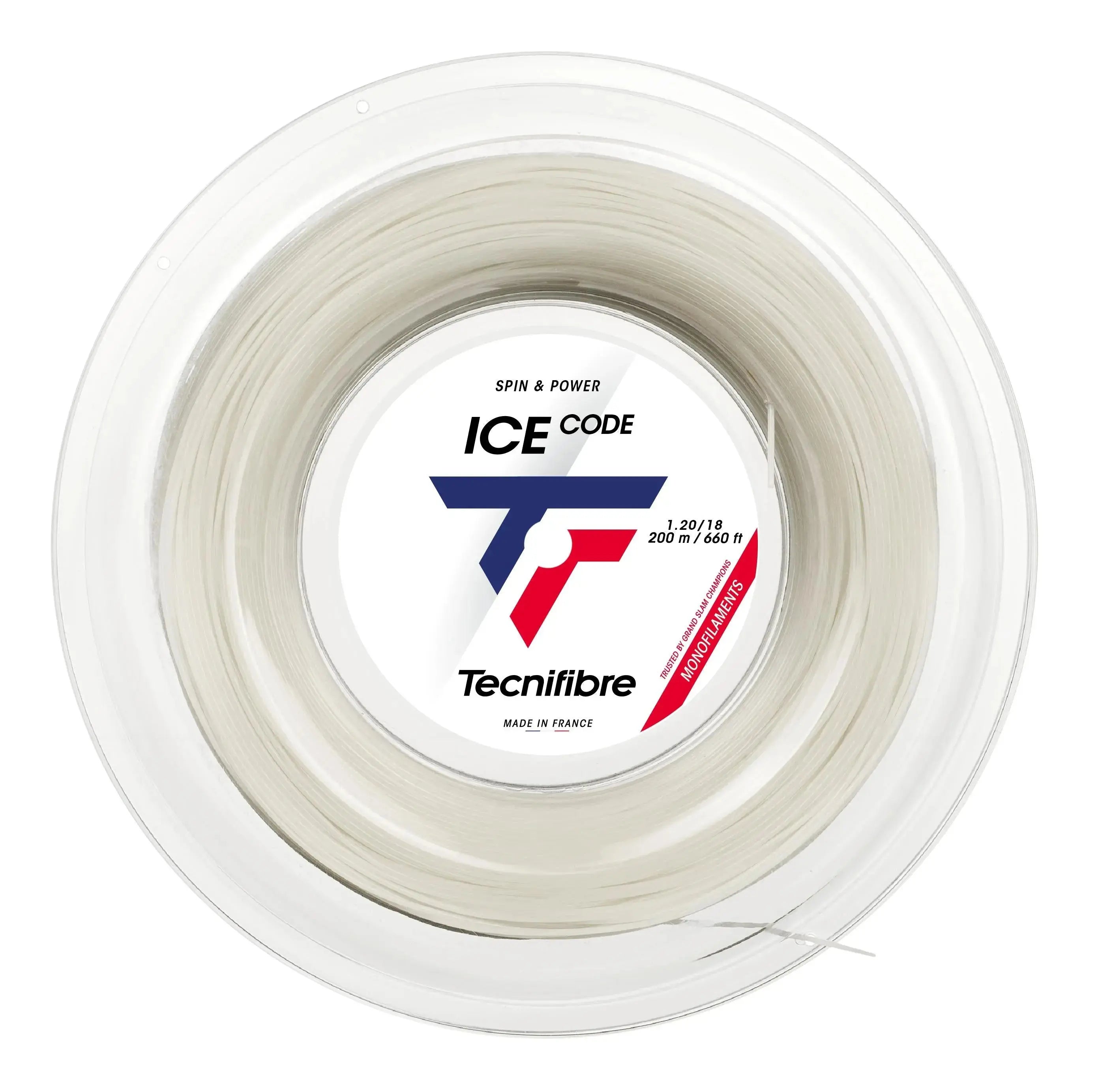 Tecnifibre Tennis String Ice Code 200M - White - 1.20 - Polyester