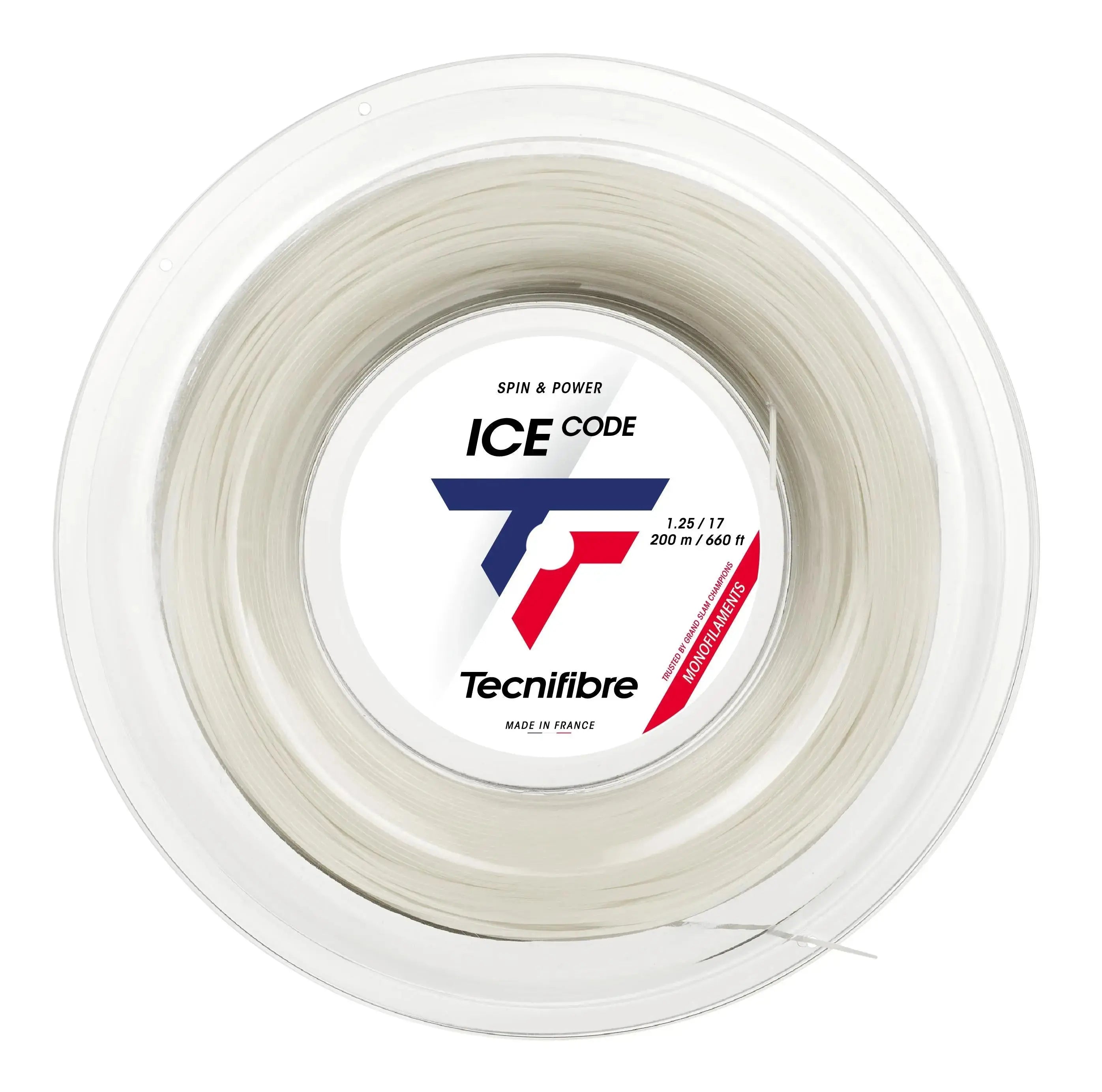 Tecnifibre Tennis String Ice Code 200M - White - 1.25 - Polyester