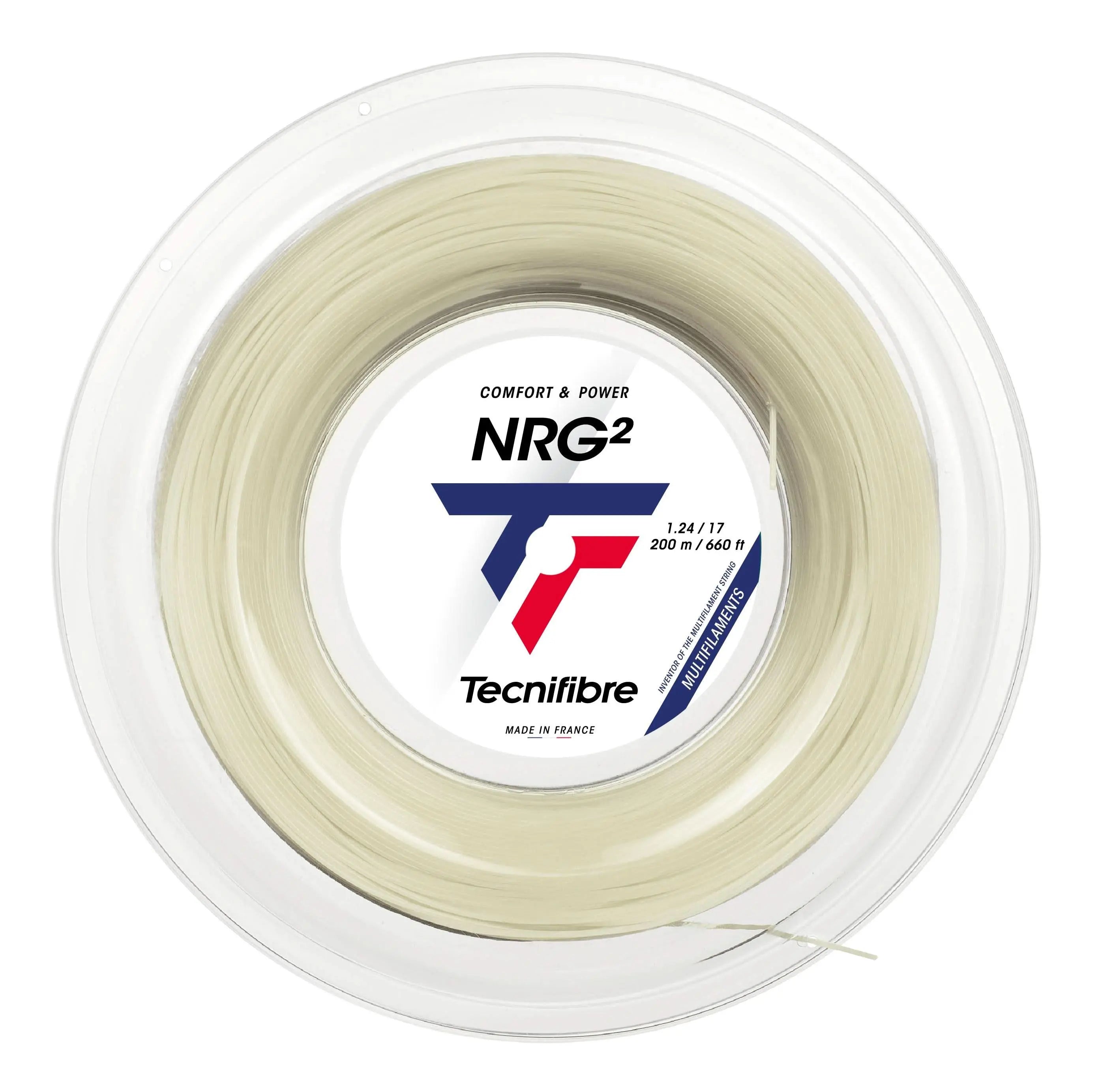 Tecnifibre Tennis String NRG2 200M - Natural - 1.24 - Multifilament