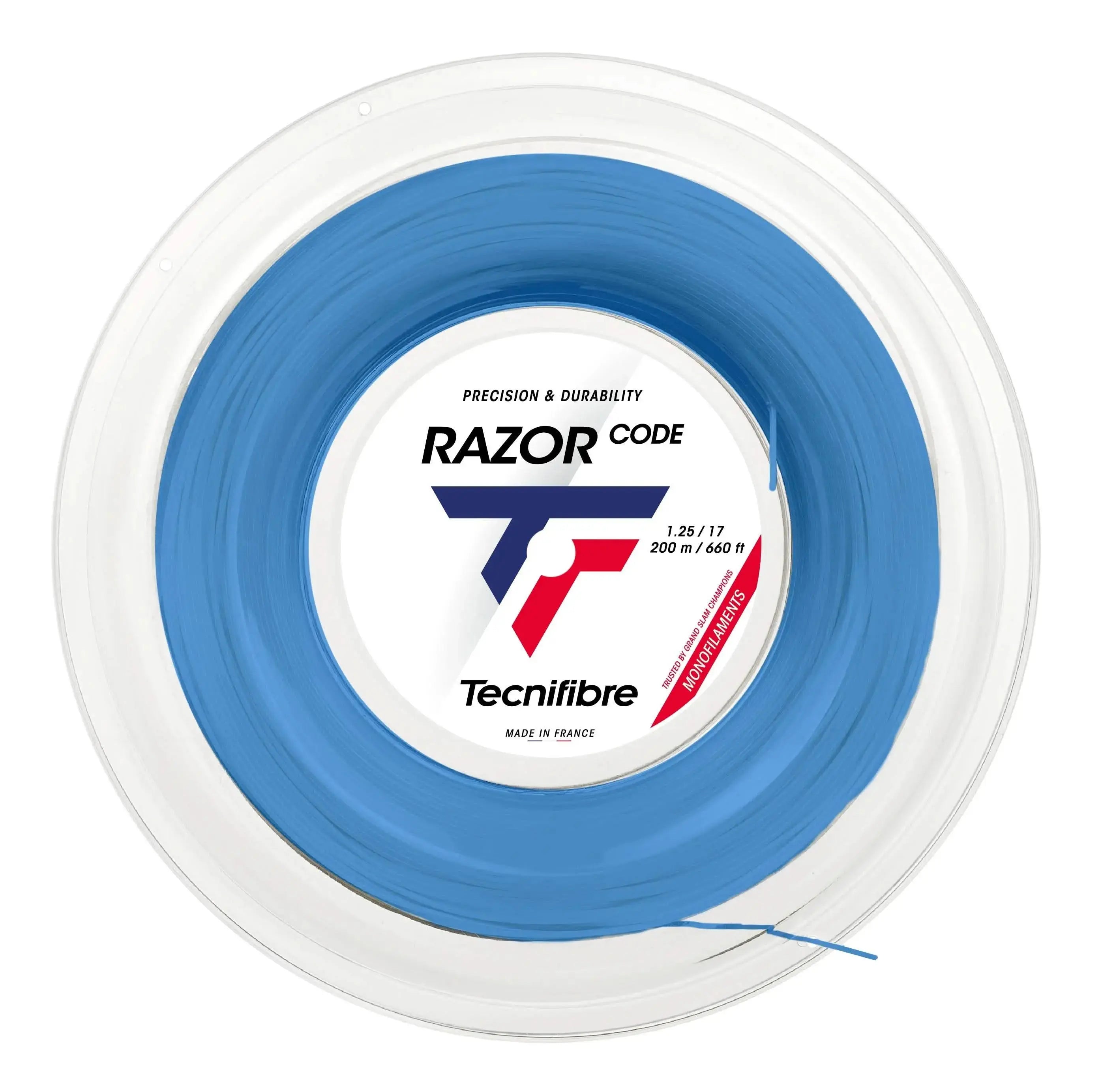 Tecnifibre Tennis String Razor Code 200M - Blue - 1.25 - Polyester