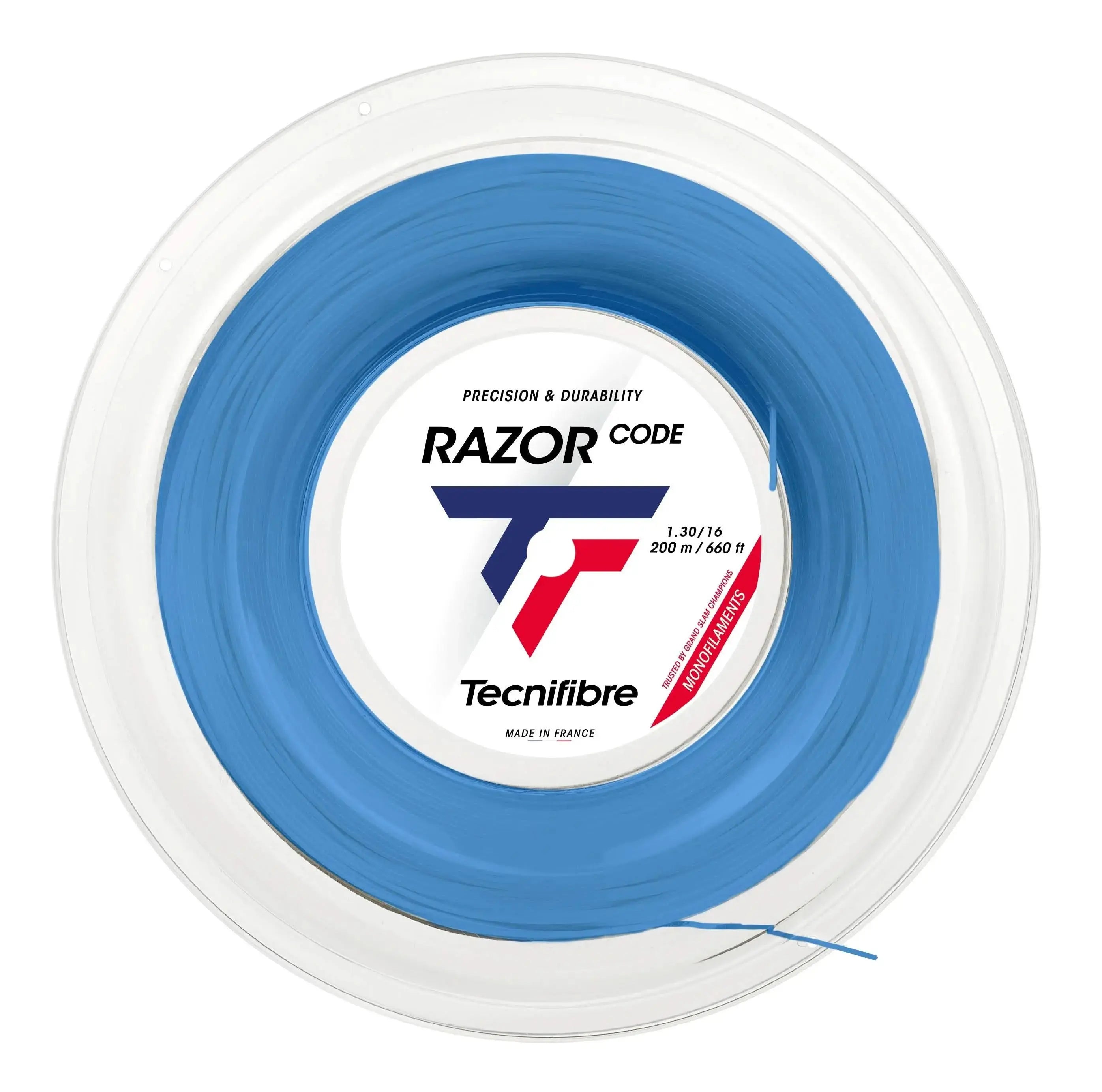 Tecnifibre Tennis String Razor Code 200M - Blue - 1.30 - Polyester