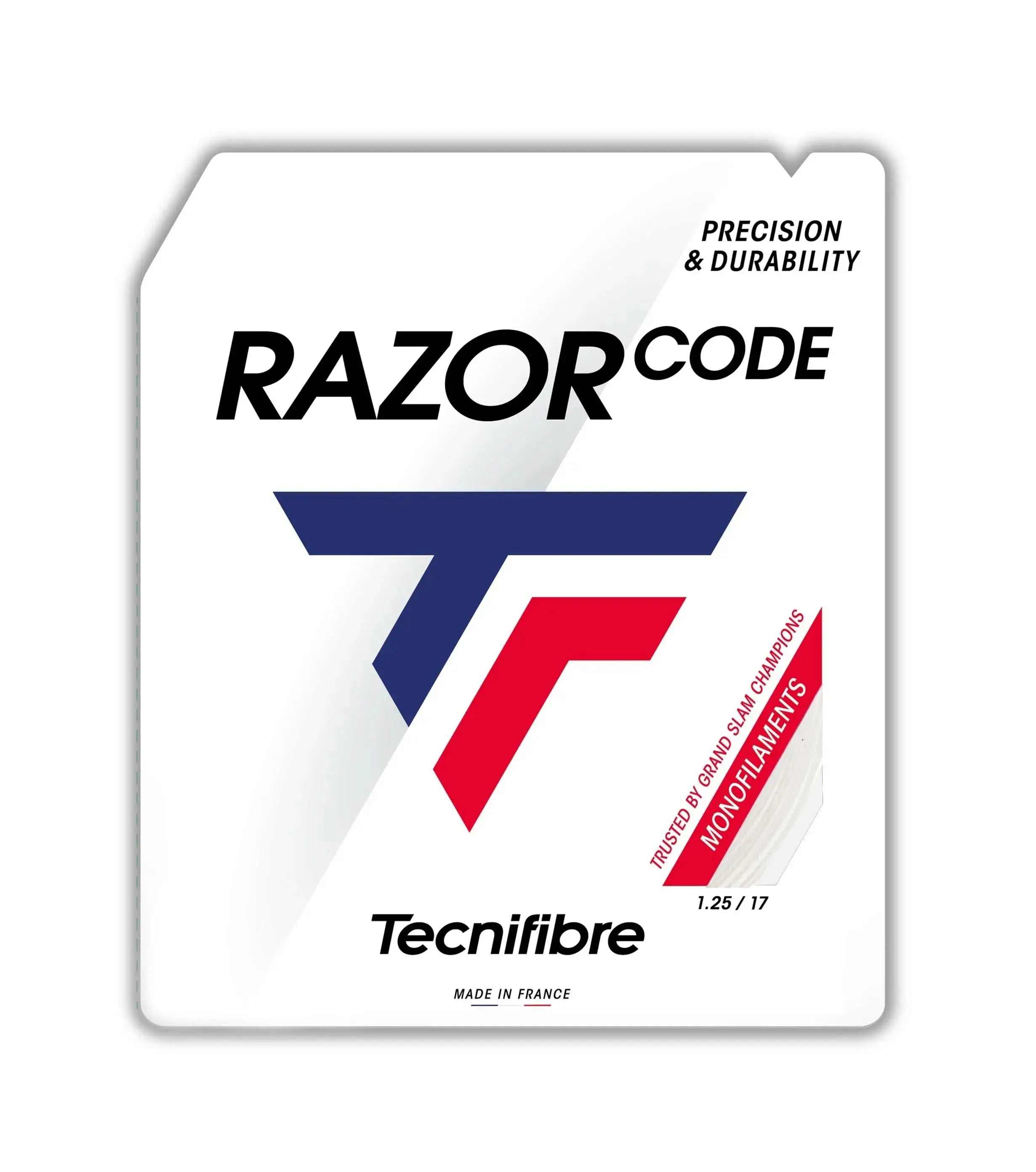 Tecnifibre Tennis String Razor Code - White - 1.25 - Polyester