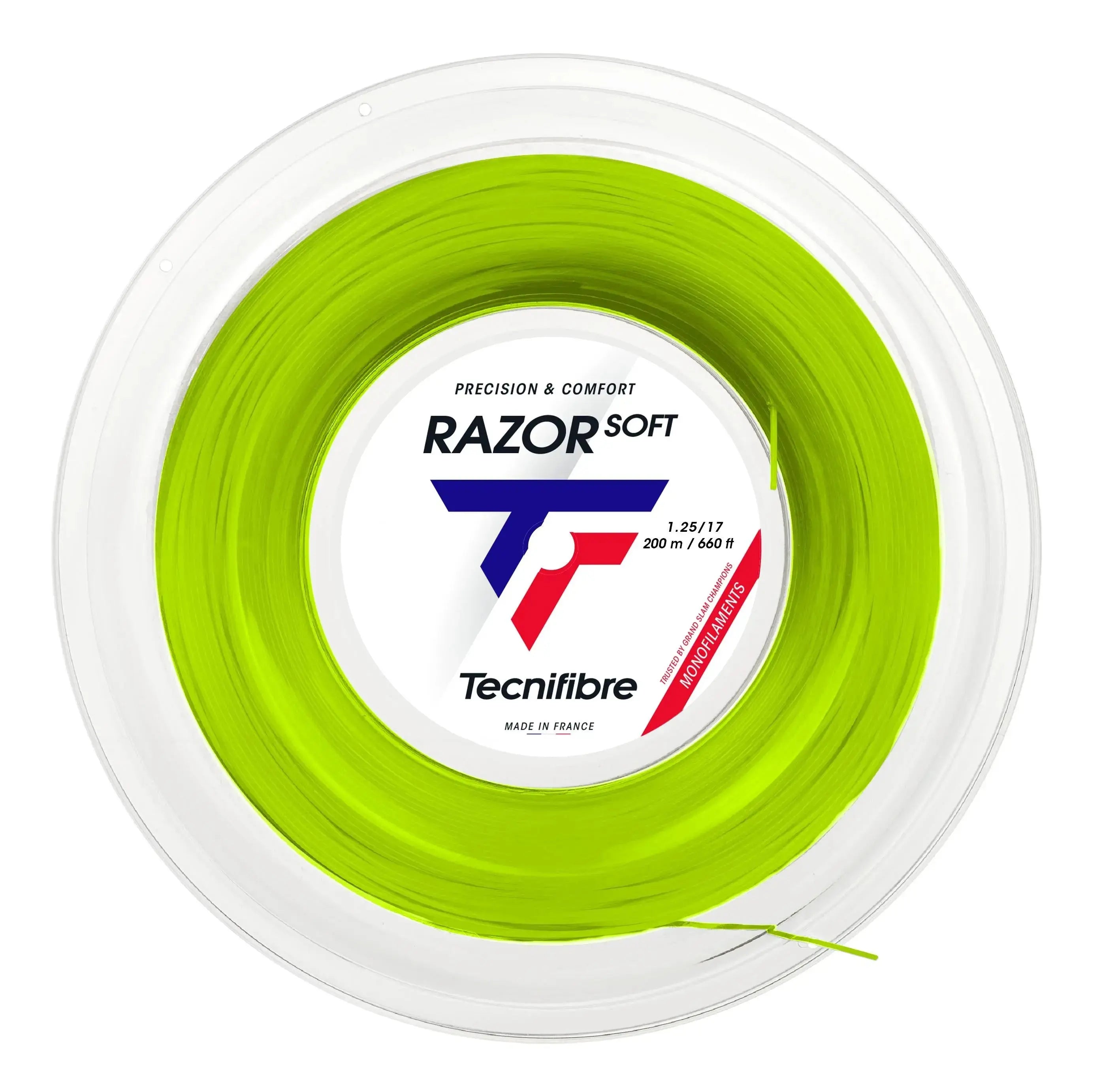 Tecnifibre Tennis String Razor Soft 200M - Lime - 1.25 - Polyester
