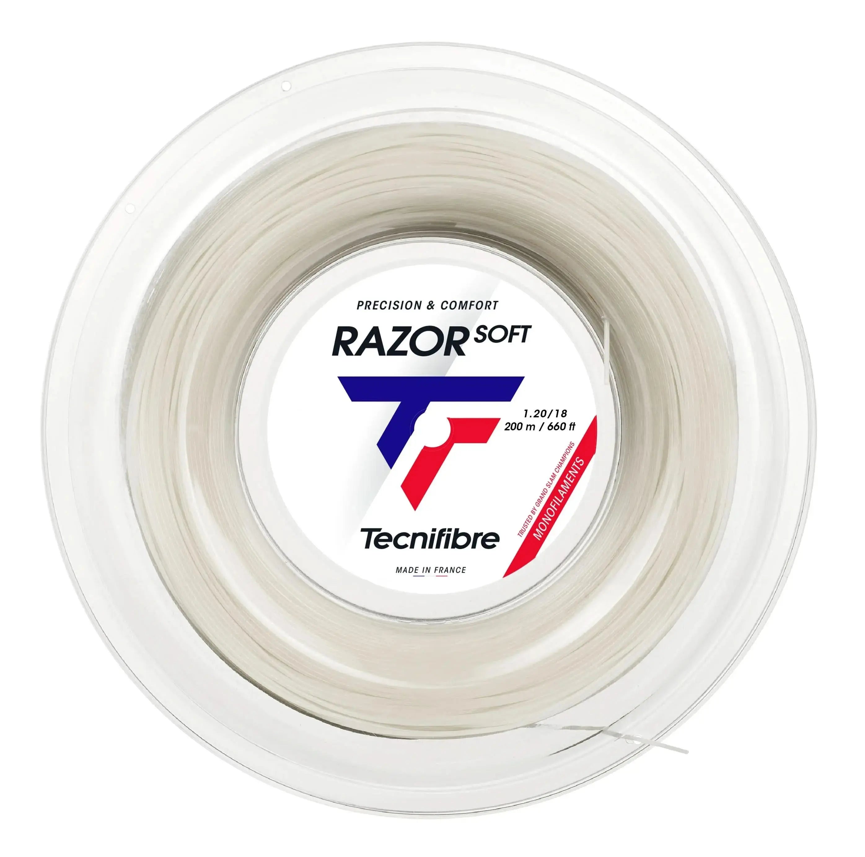 Tecnifibre Tennis String Razor Soft 200M - White - 1.20 - Polyester