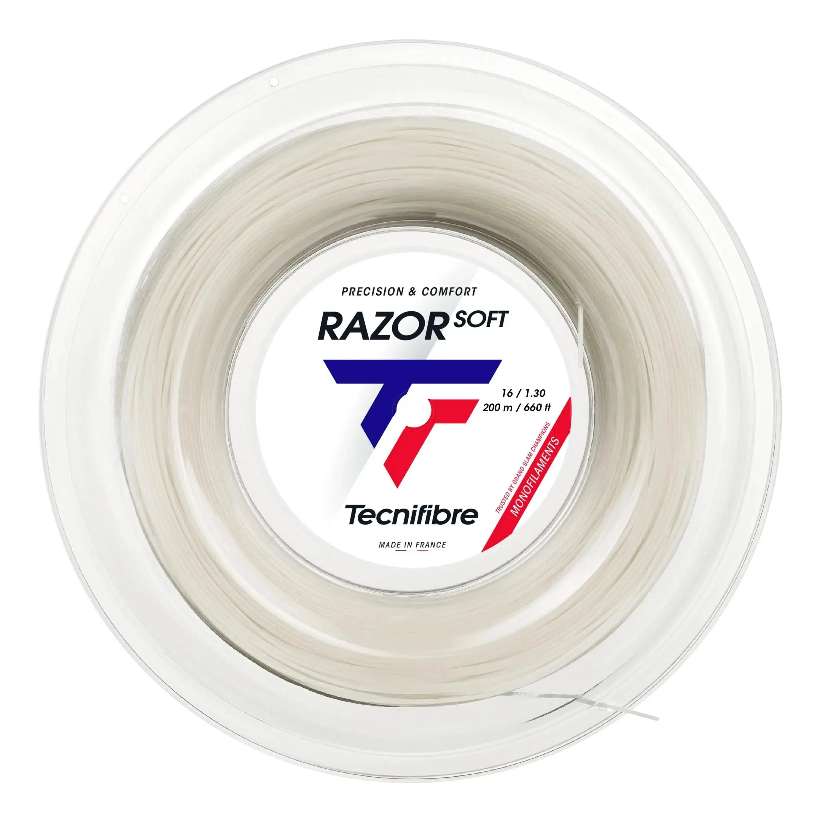 Tecnifibre Tennis String Razor Soft 200M - White - 1.30 - Polyester