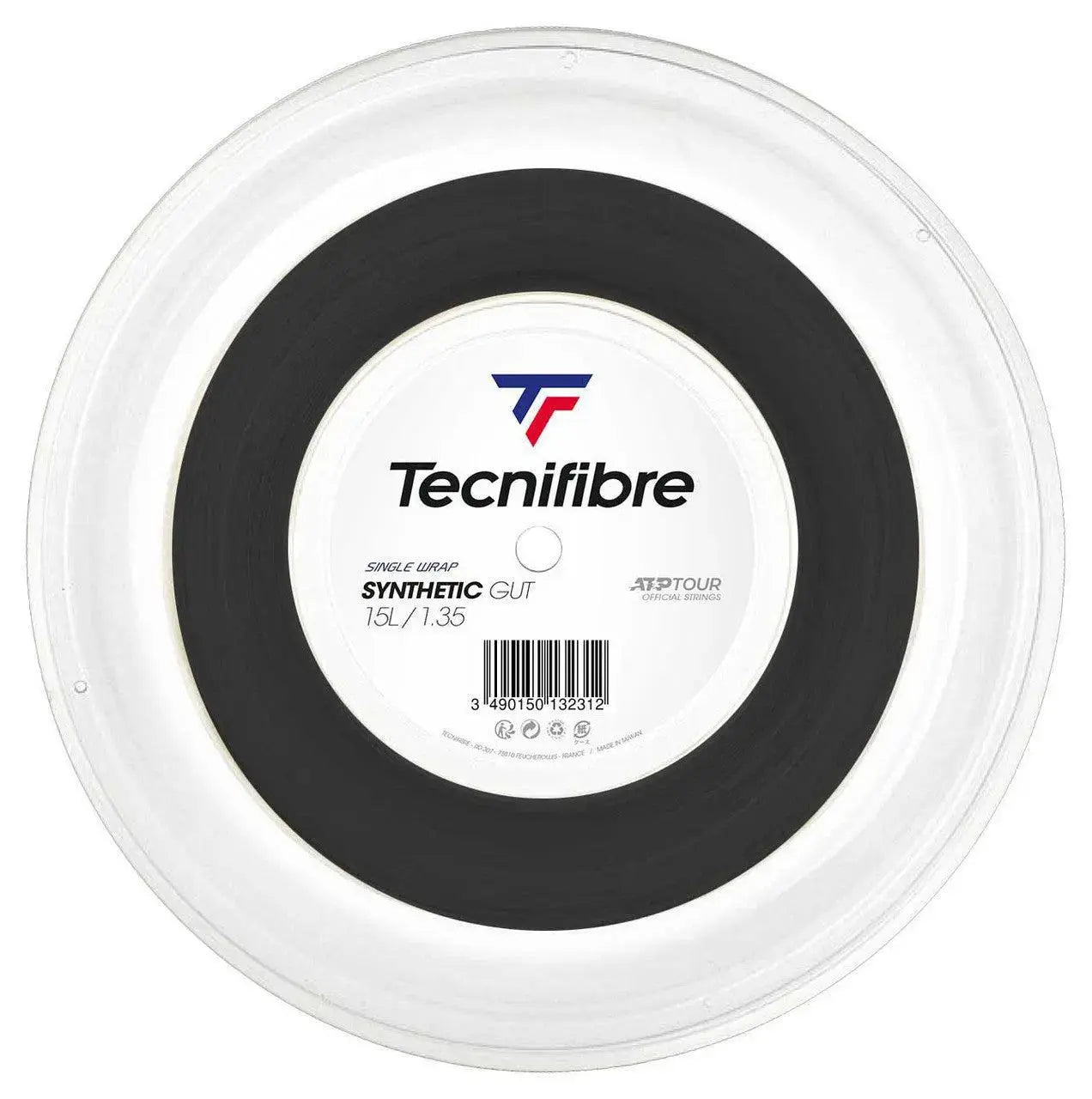 Tecnifibre Tennis String Synthetic Gut 200M - Black - 1.35
