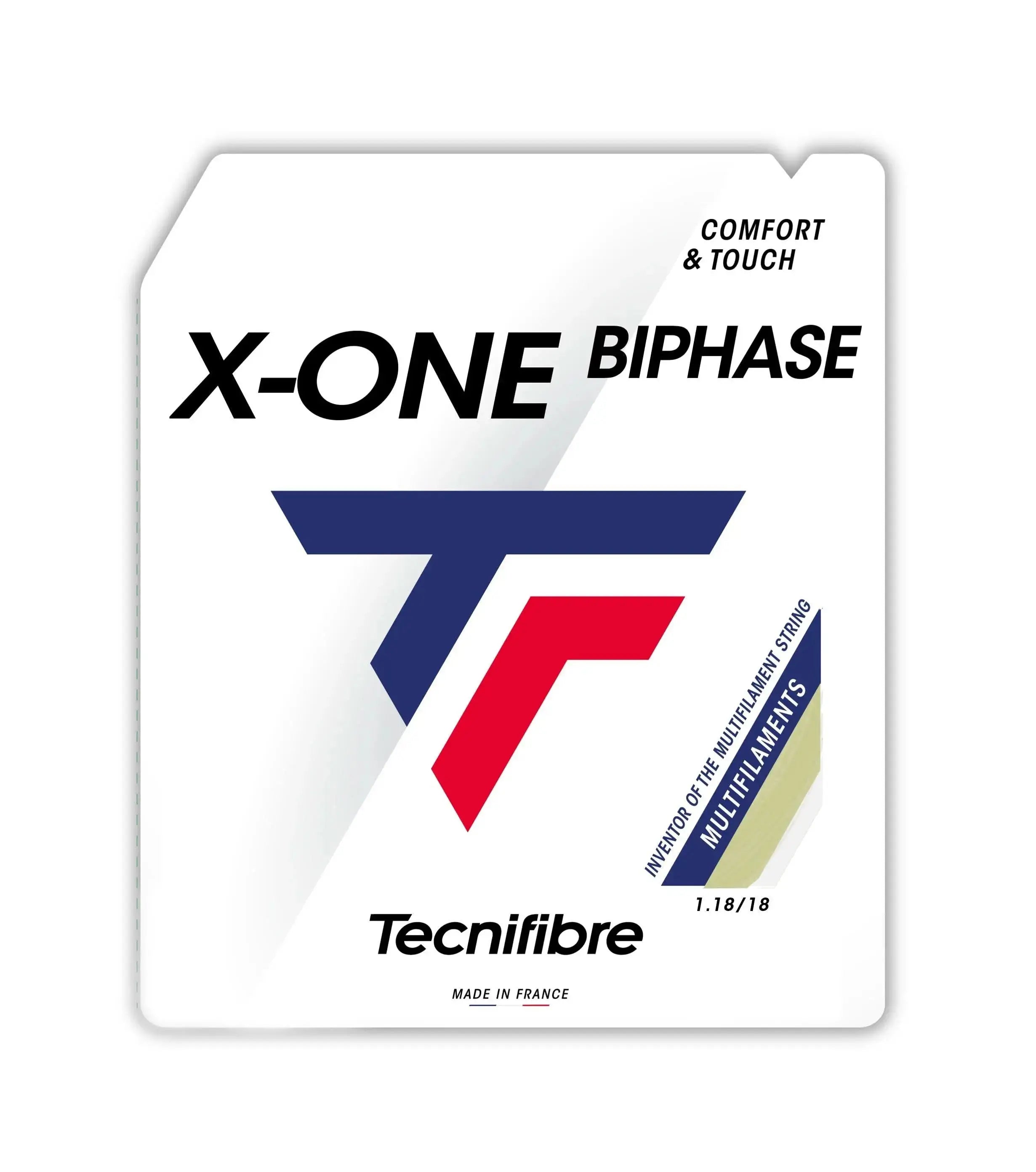 Tecnifibre Tennis String X-One Biphase - Natural - 1.18 - Multifilament