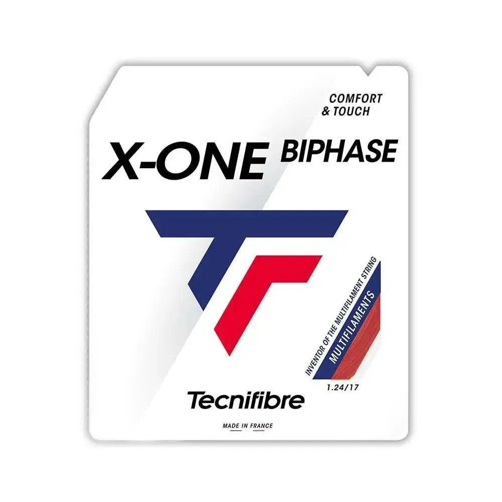 Tecnifibre Tennis String X-One Biphase - Red - 1.24 - Multifilament