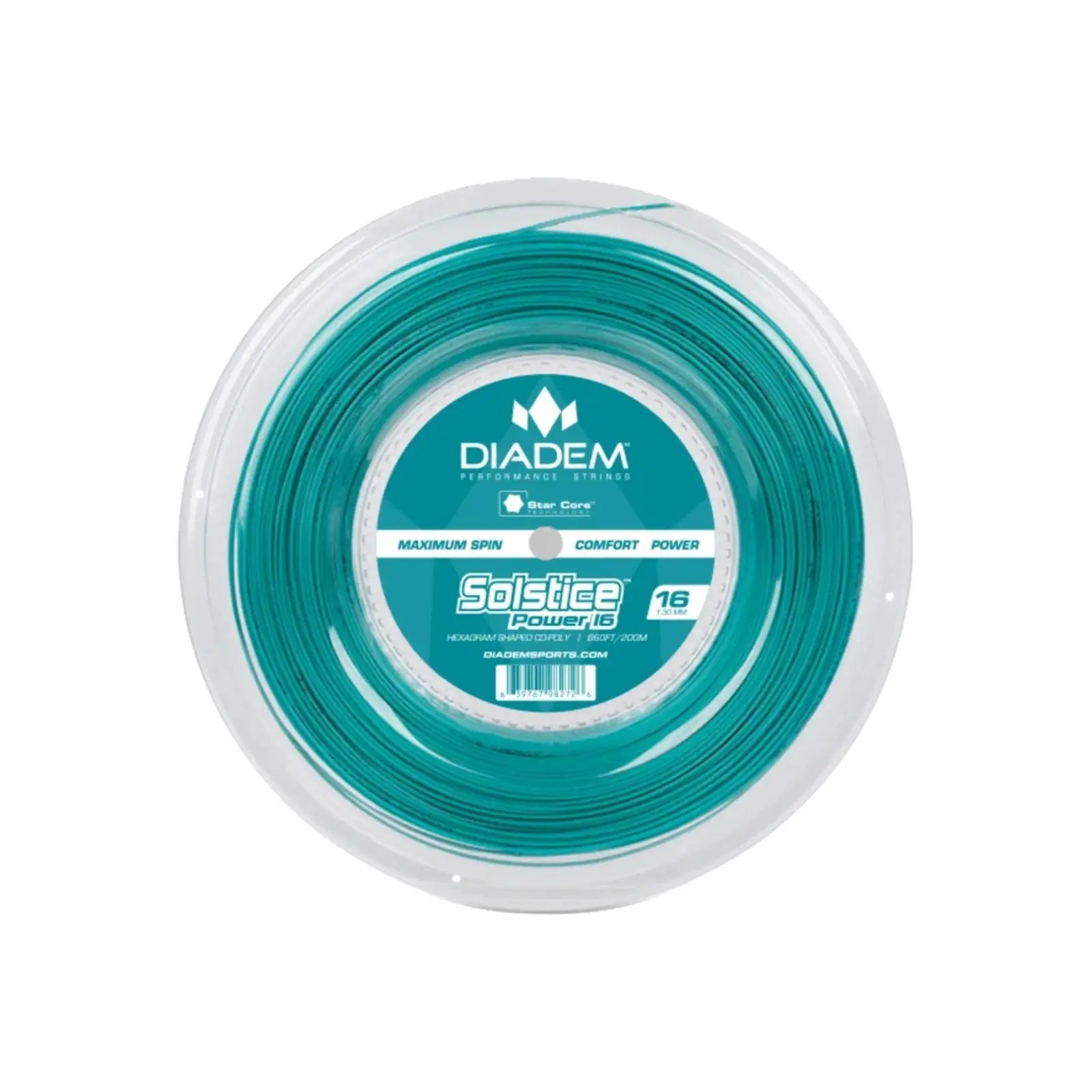 Diadem Tennis String Solstice Power Reel 1.25 (16L) - Teal