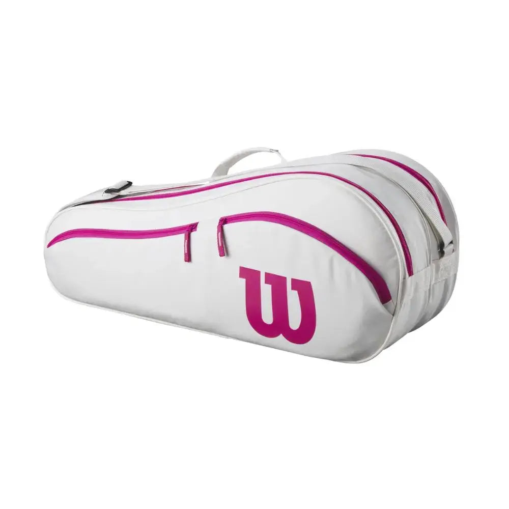 Wilson Tennis Bag Advantage Bag Off White Pink 6 Racquets