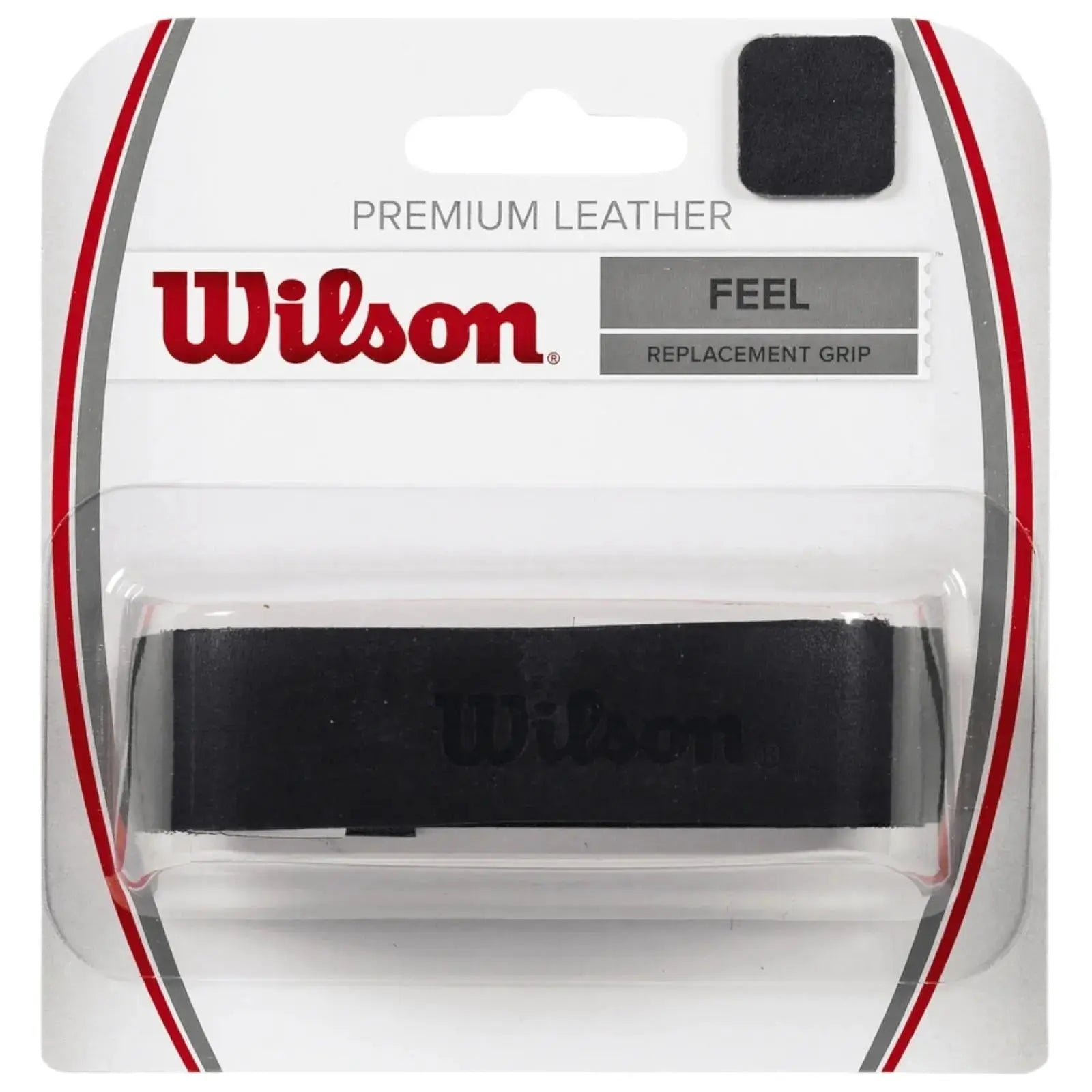 Wilson Tennis Replacement Grip Premium Leather Feel -Black