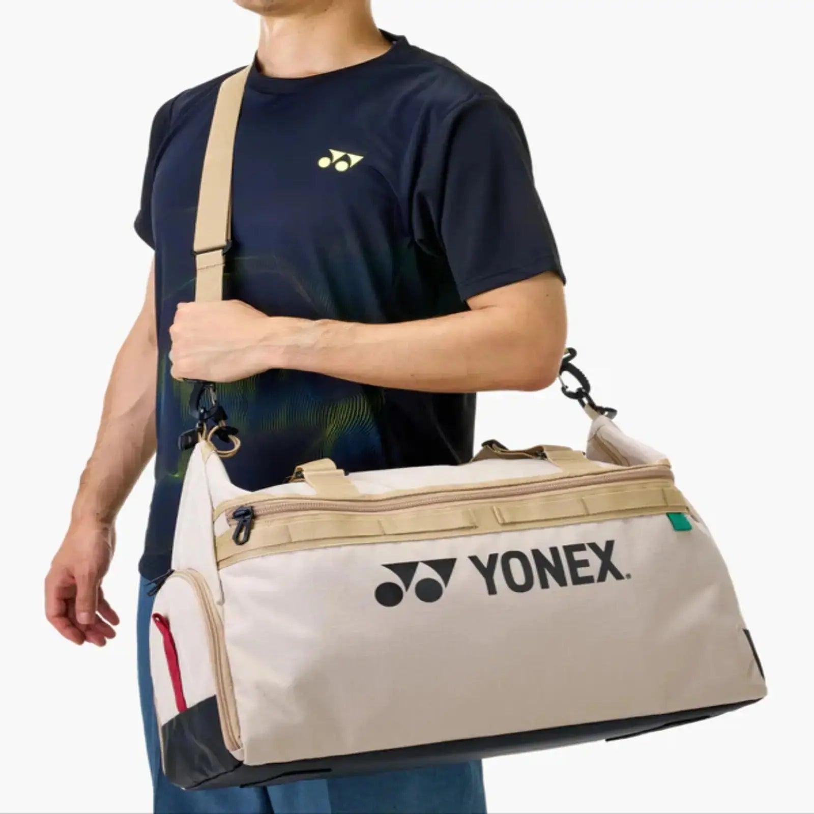 Yonex Gearlogic Tennis Boston Bag-Beige