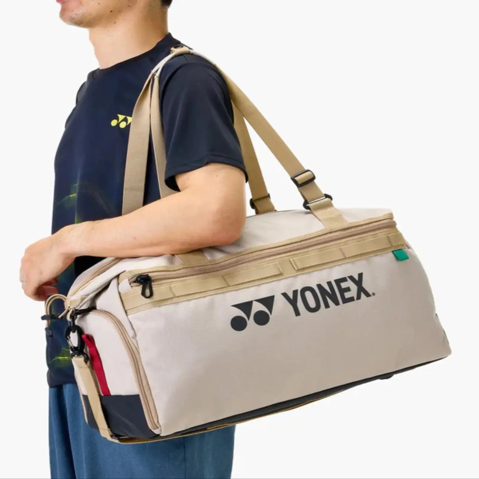 Yonex Gearlogic Tennis Boston Bag-Beige