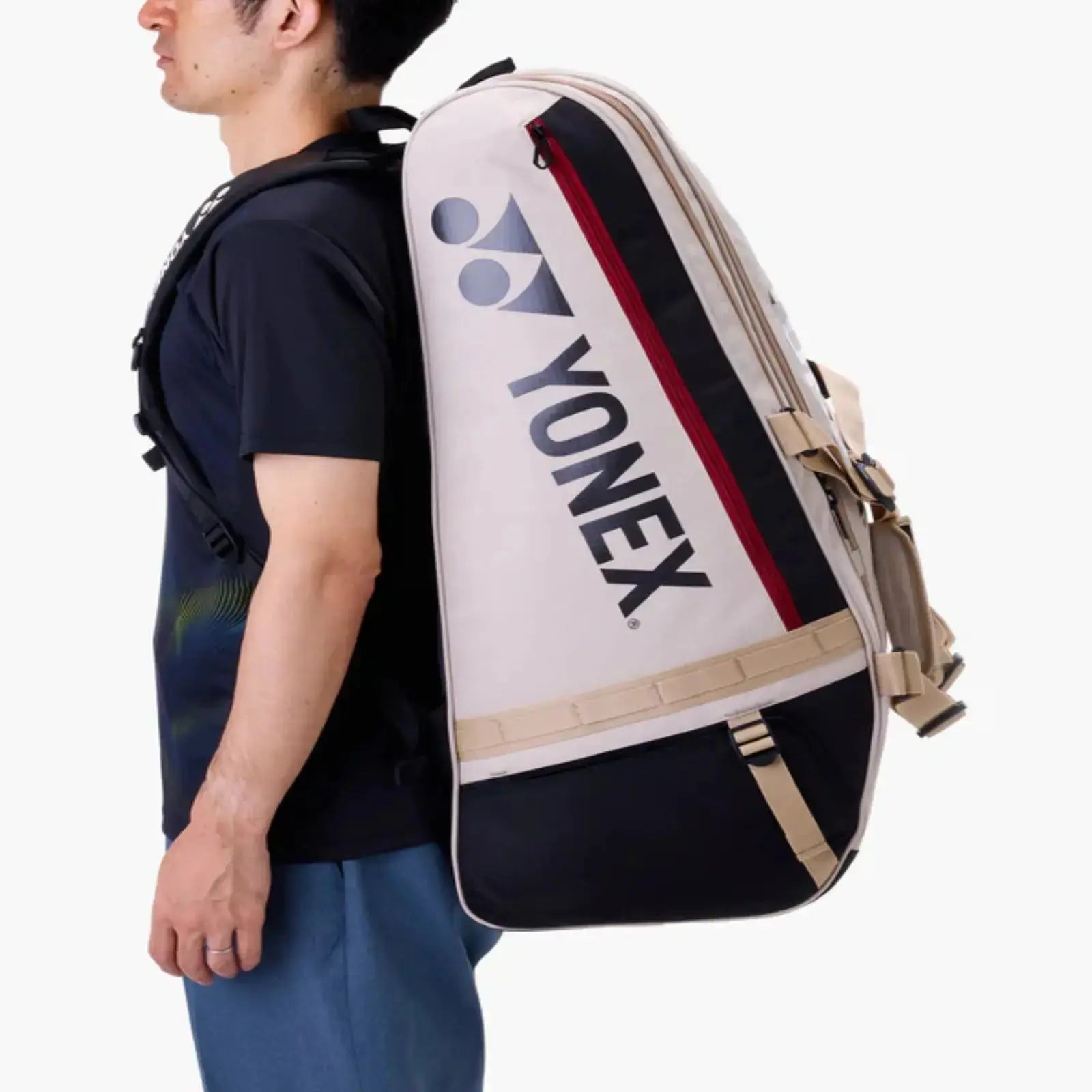 Yonex Gearlogic Tennis Racquet Bag 9 Racquets-Beige
