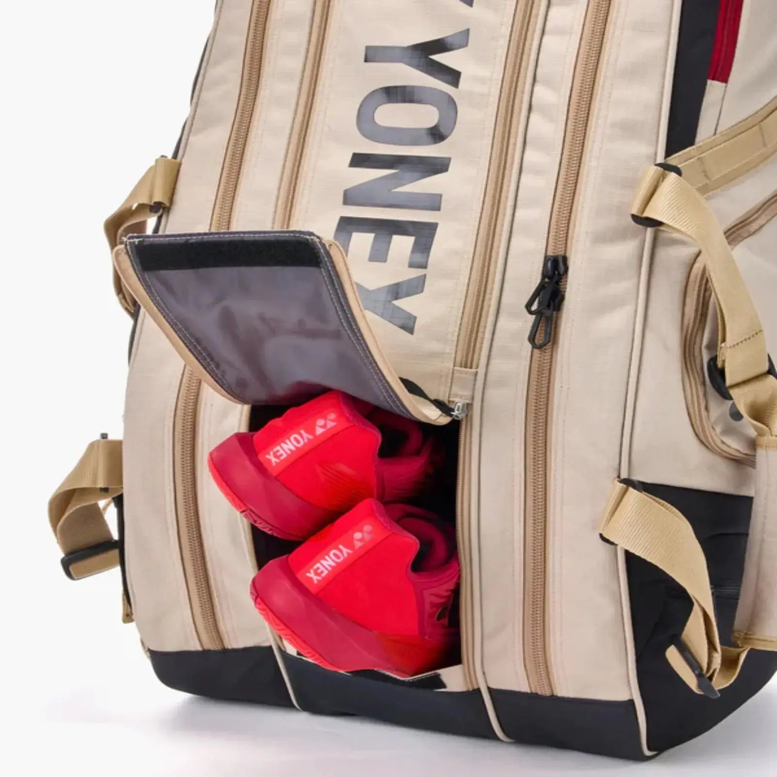Yonex Gearlogic Tennis Racquet Bag 9 Racquets-Beige