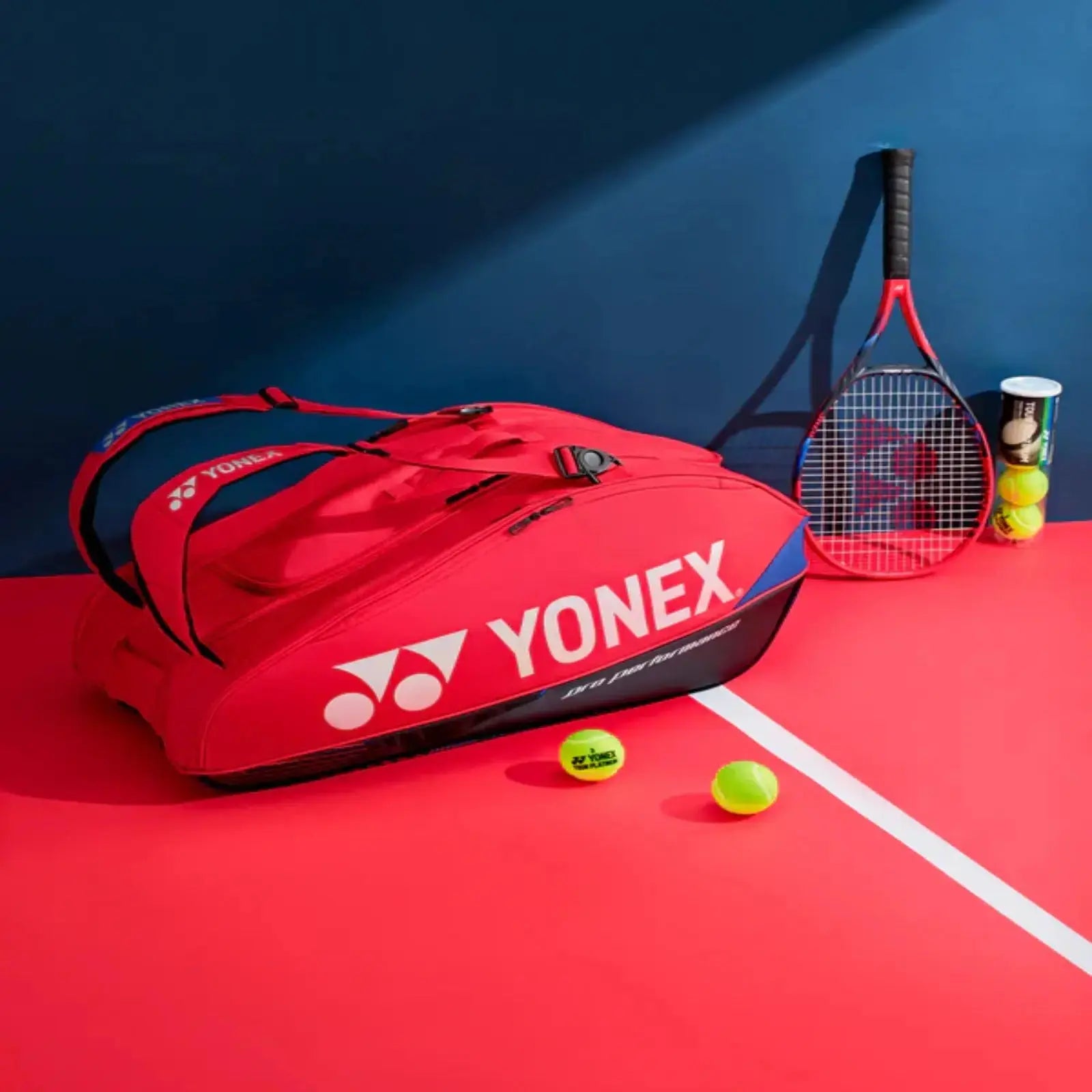 Yonex Pro Tennis Racquet Bag 9 Racquets-Scarlet Red