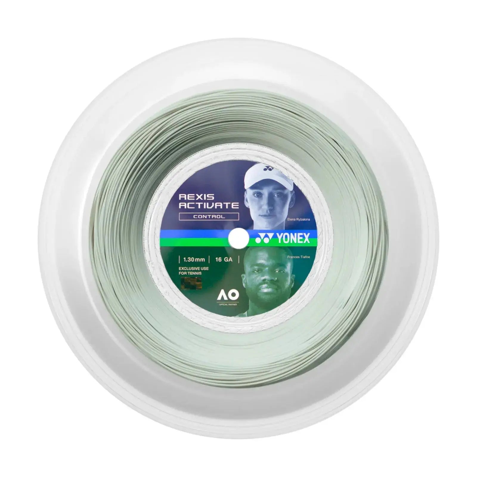 Yonex Rexis Activate Control 1.30 16 GA Tennis String 200m Coil-White