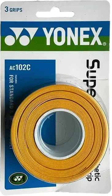 Yonex Tennis Super Grap Overgrip-3 Wraps -Yellow