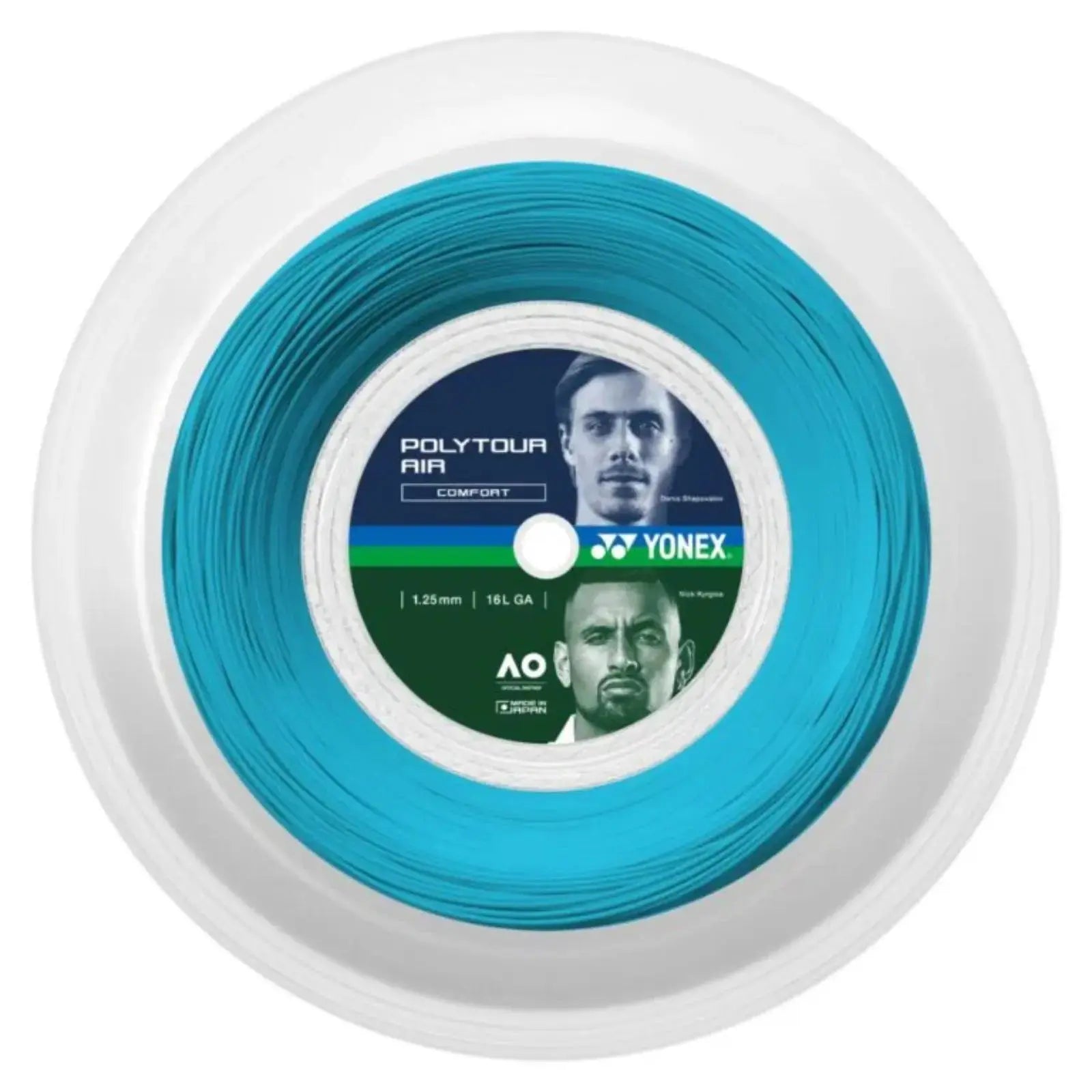 Yonex Tour AIR 125 Tennis String 200m Coil-Sky Blue