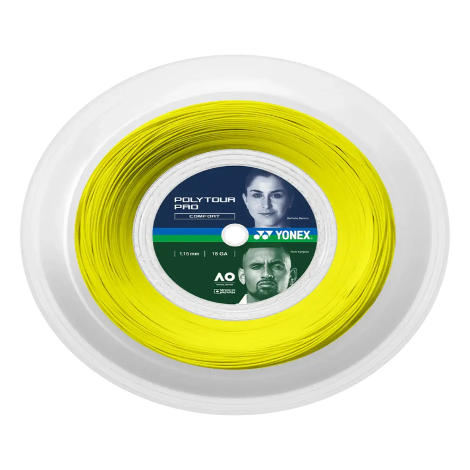 Yonex Tour Pro 115 Tennis String 200m Coil-Flash Yellow