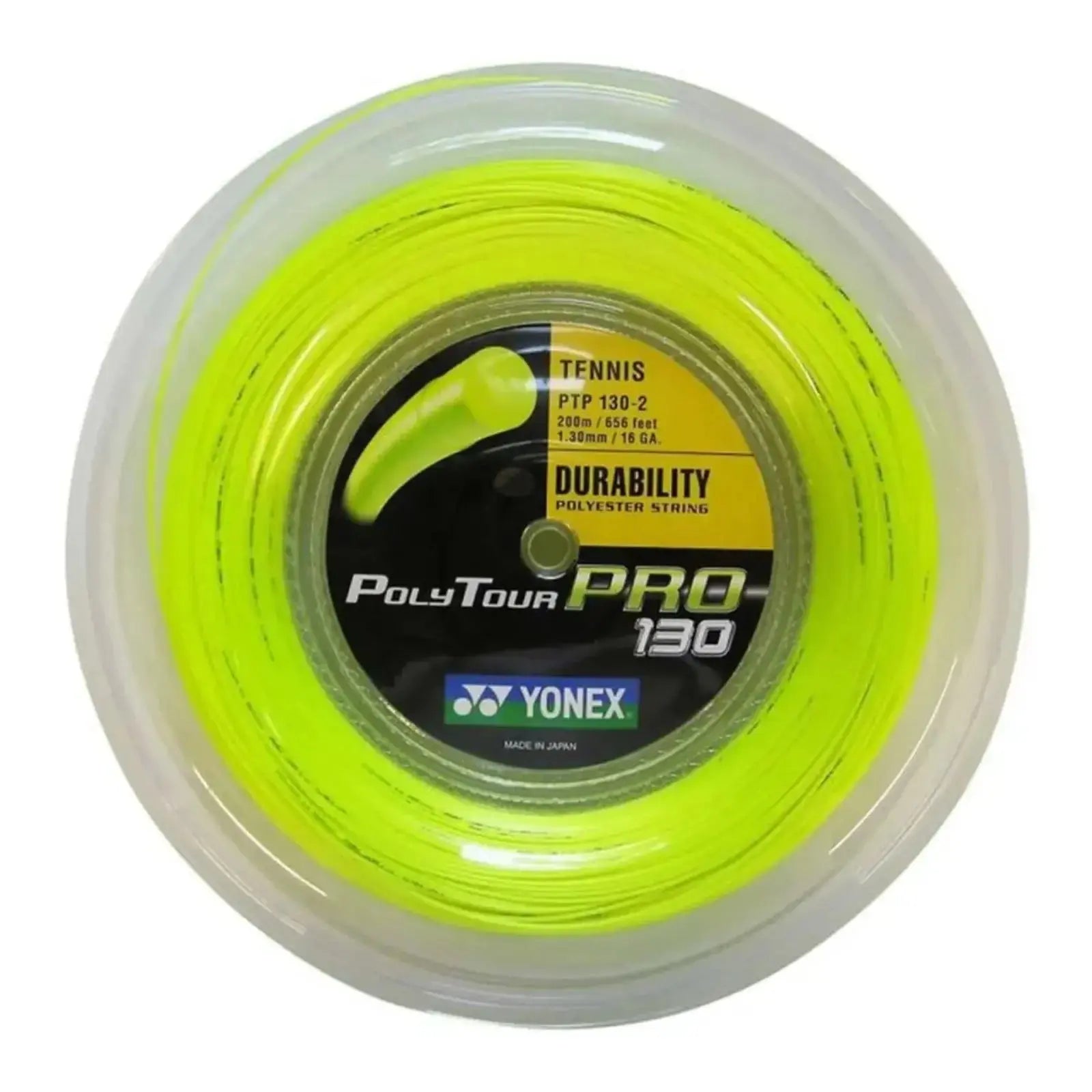 Yonex Tour Pro 130 Tennis String 200m Coil-Flash Yellow