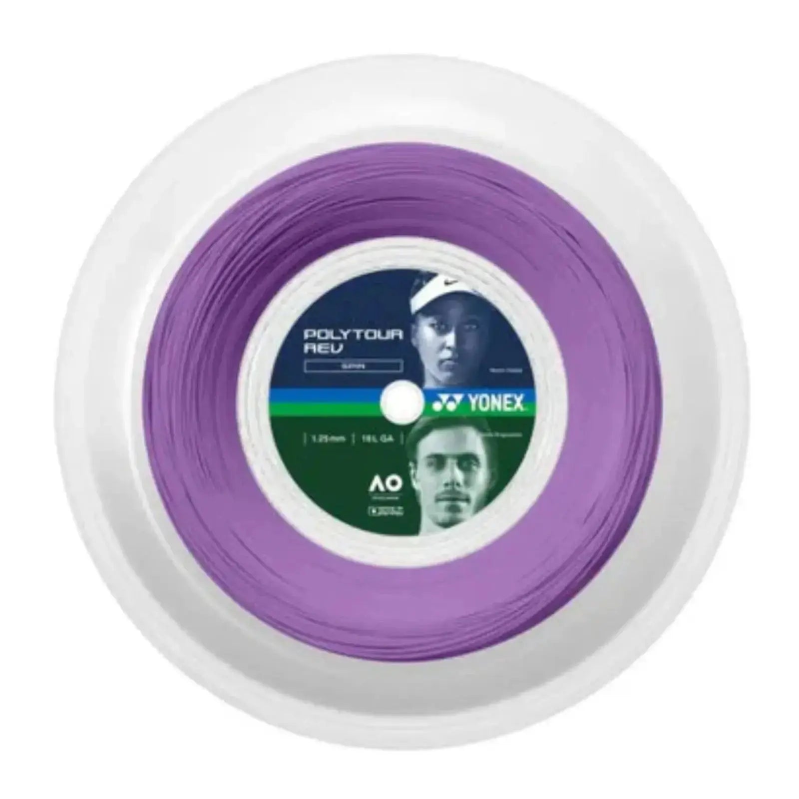 Yonex Tour Rev 1.25 Tennis String 200m Coil-Purple