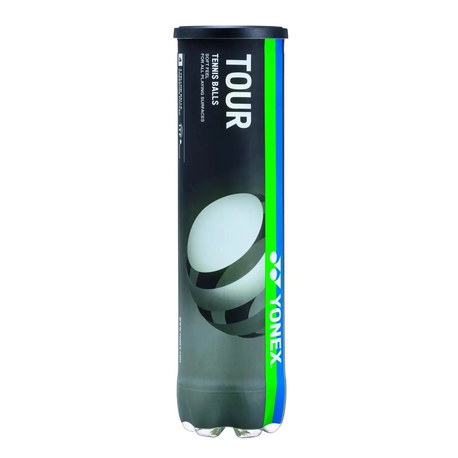 Yonex Tour Tennis Ball - All Court - 4 ball tin