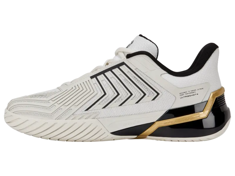 KSwiss Men's Tennis Shoes Ultrashot 4 - All Court - Blanc de Blanc/Moonless