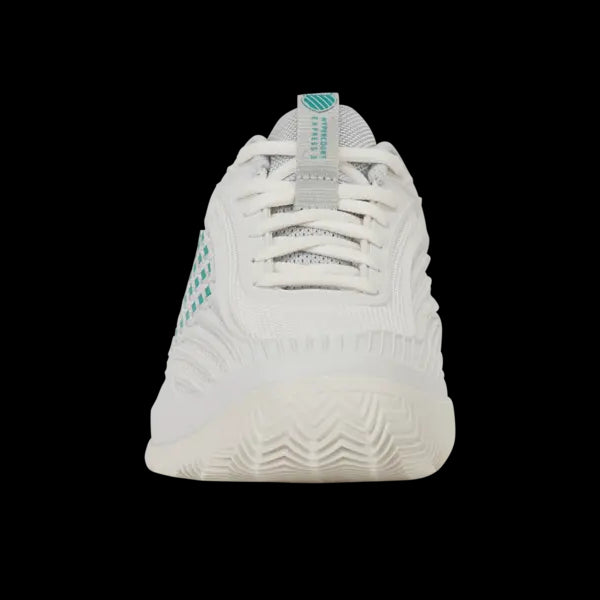KSwiss Women's Tennis Shoes Hypercourt Express 3 - Clay Court - Blanc / Gray/Baltic