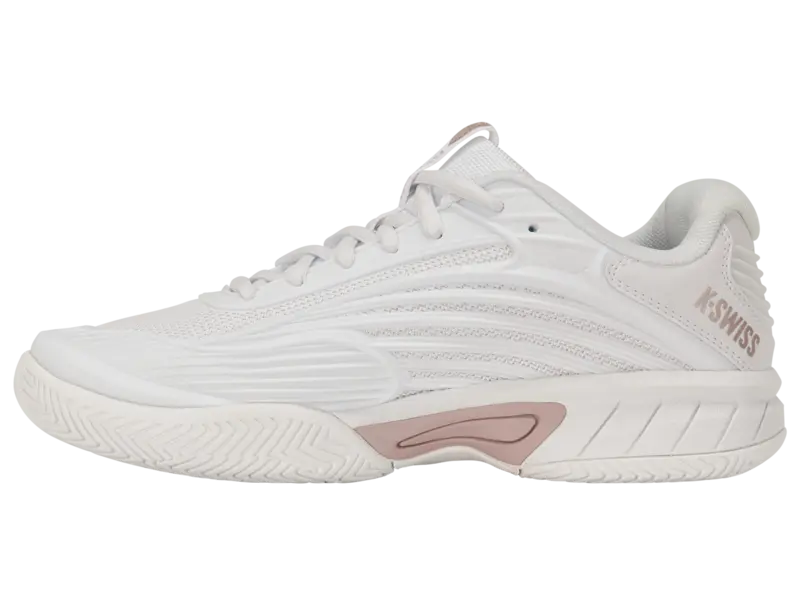 KSwiss Junior Tennis Shoes Hypercourt Express 3 - All Court - White/Rose/Violet Ice