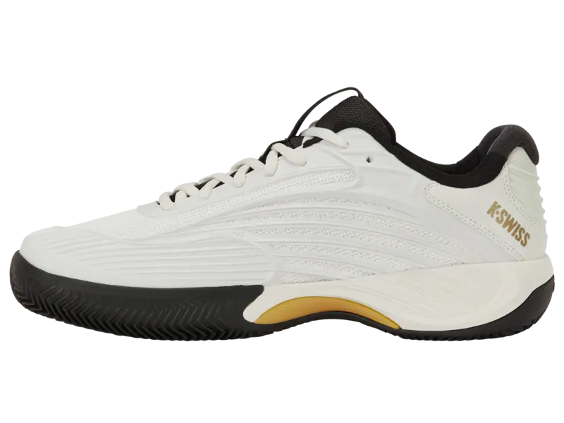 KSwiss Men's Tennis Shoes Hypercourt Express 3 - Clay Court - Blanc/Moonless/Gold