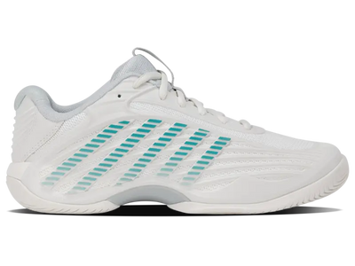 KSwiss Women's Tennis Shoes Hypercourt Express 3 - All Court - Blanc / Gray/Baltic